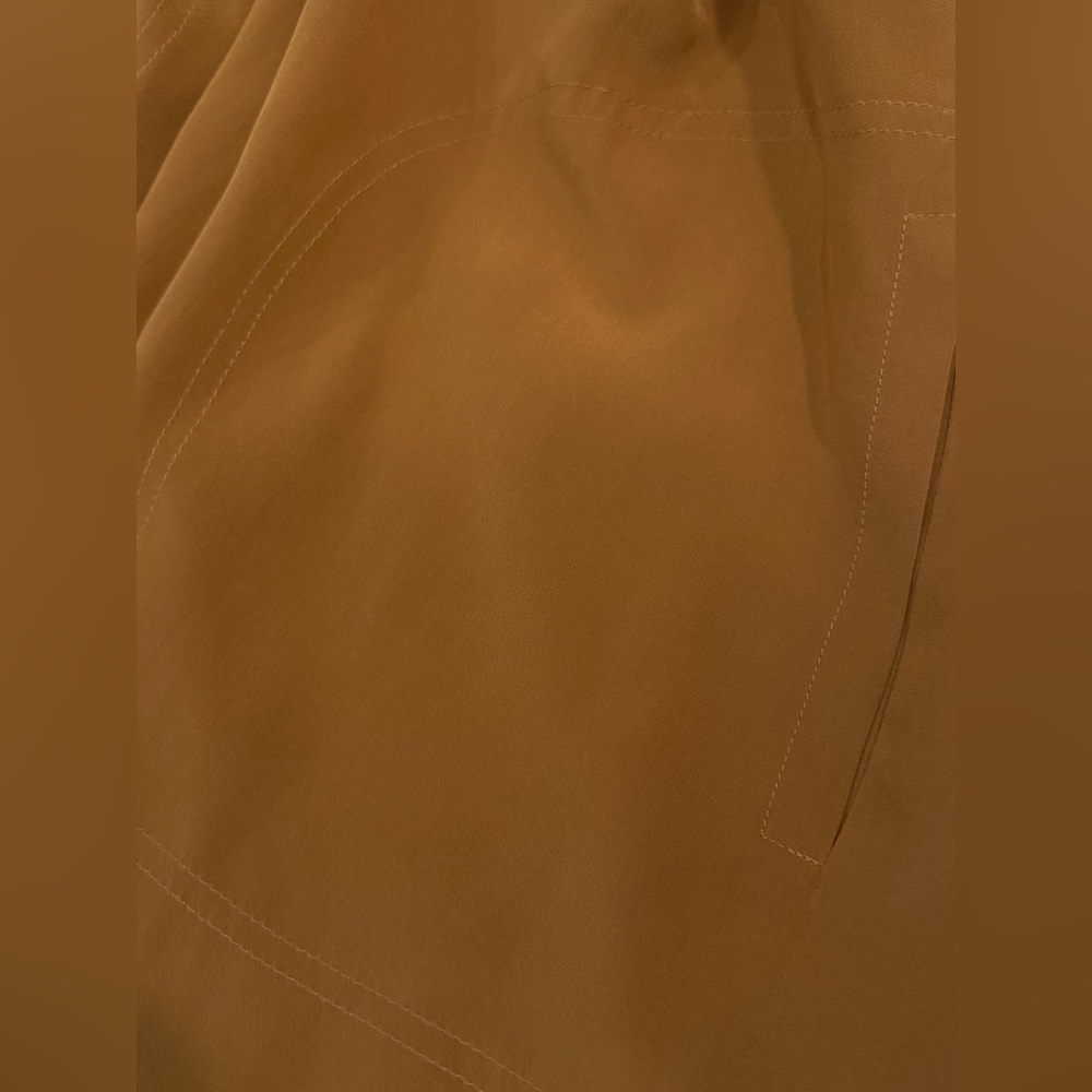 Sonia by Sonia Rykiel burnt orange short sleeve silk dress w/ ruffle collar - Picture 10 of 10